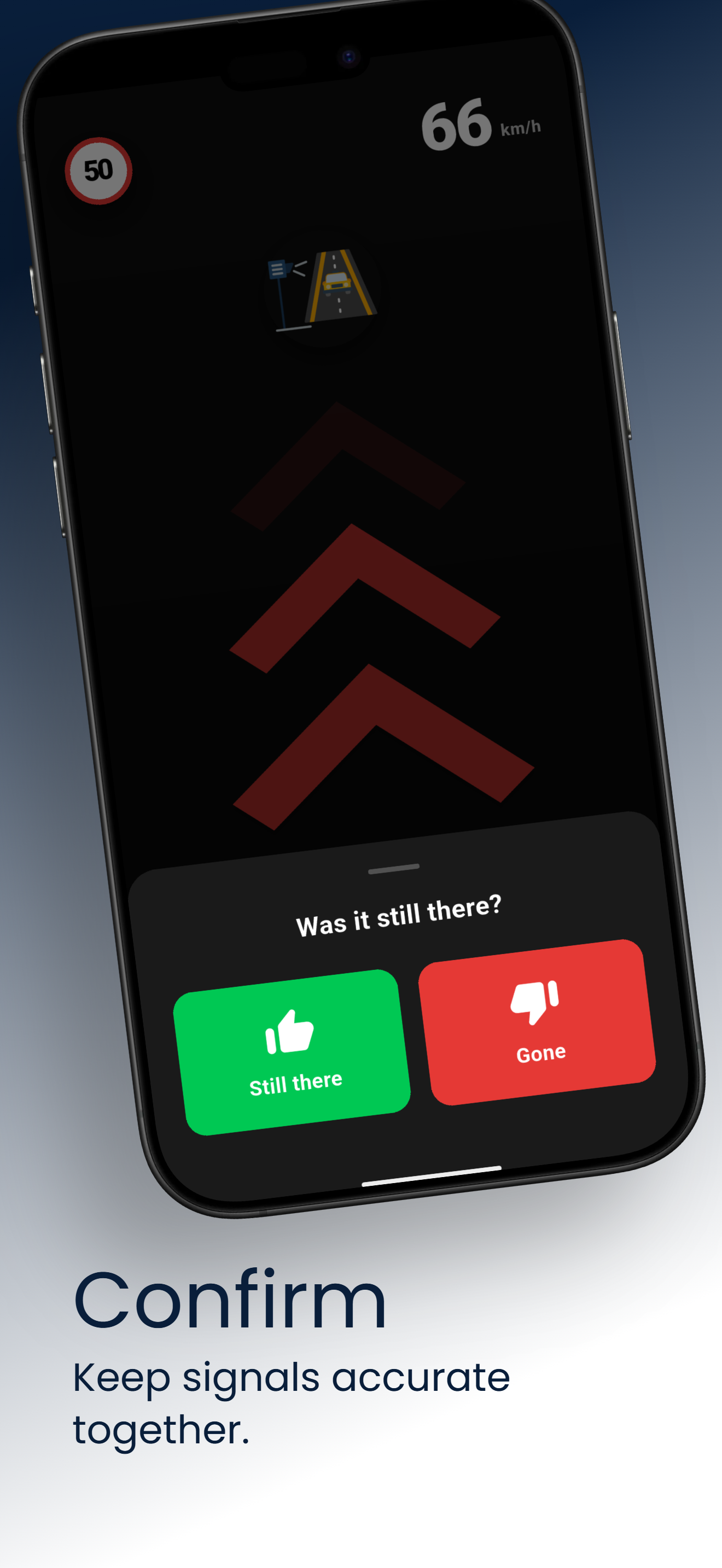 RoadRadar Romunija - Potrdite signale